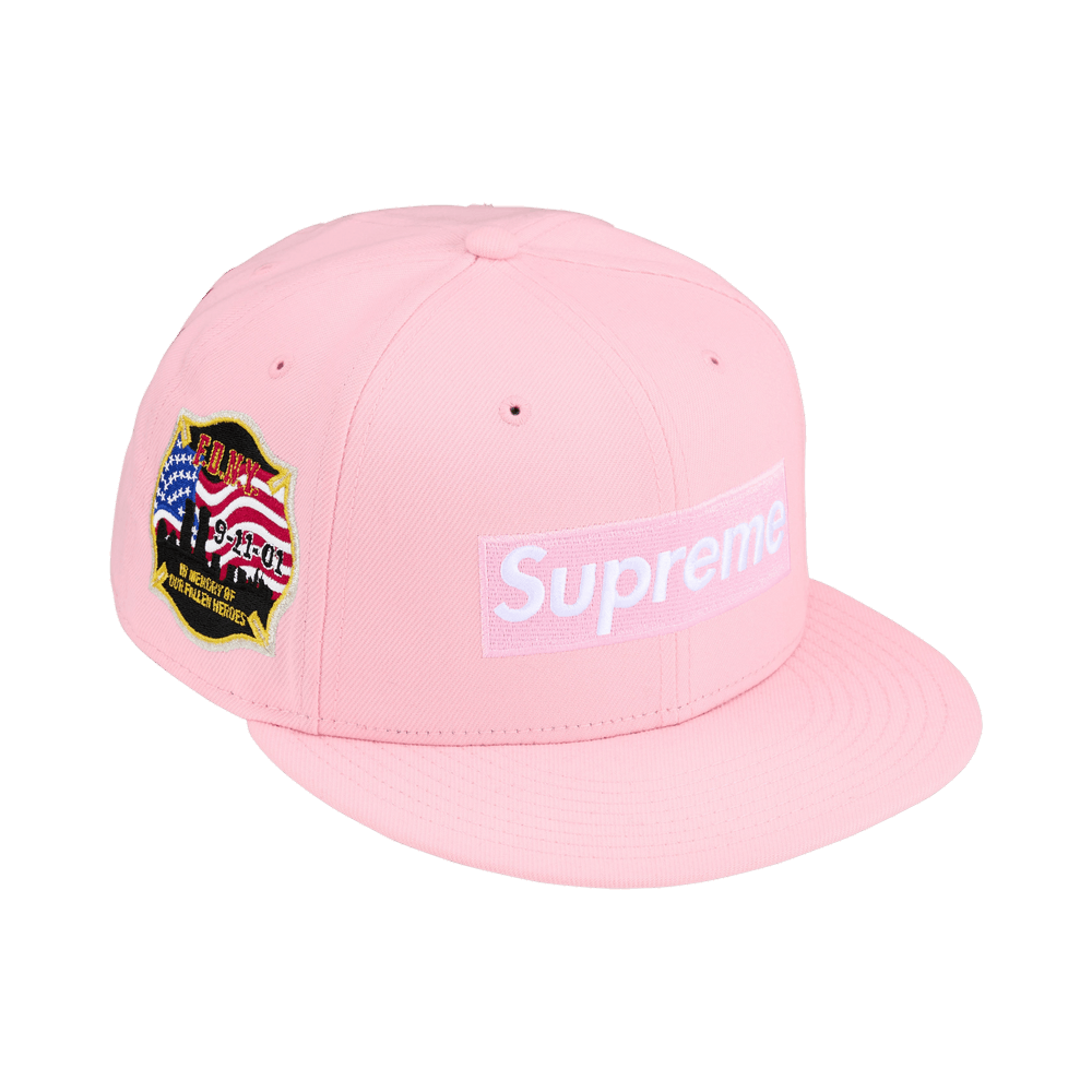 Supreme x FDNY Box Logo New Era 'Pink'